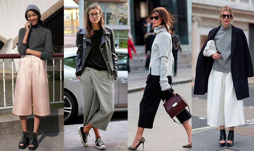 штаны кюлоты с чем носить