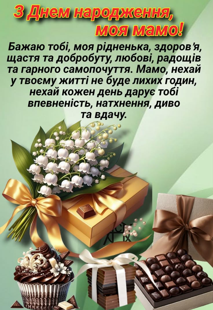 Мудрі привітання з днем народження мамі