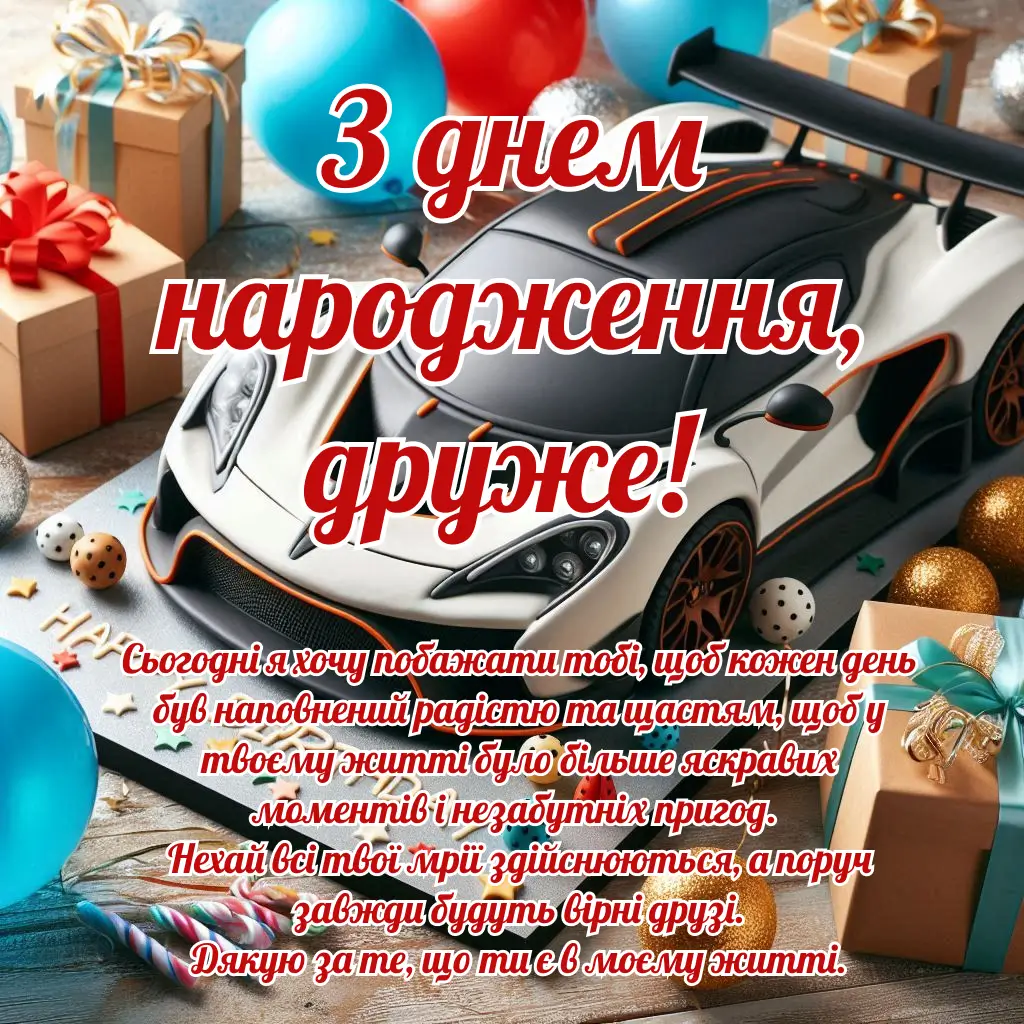 Оригінальні привітання з днем народження другу