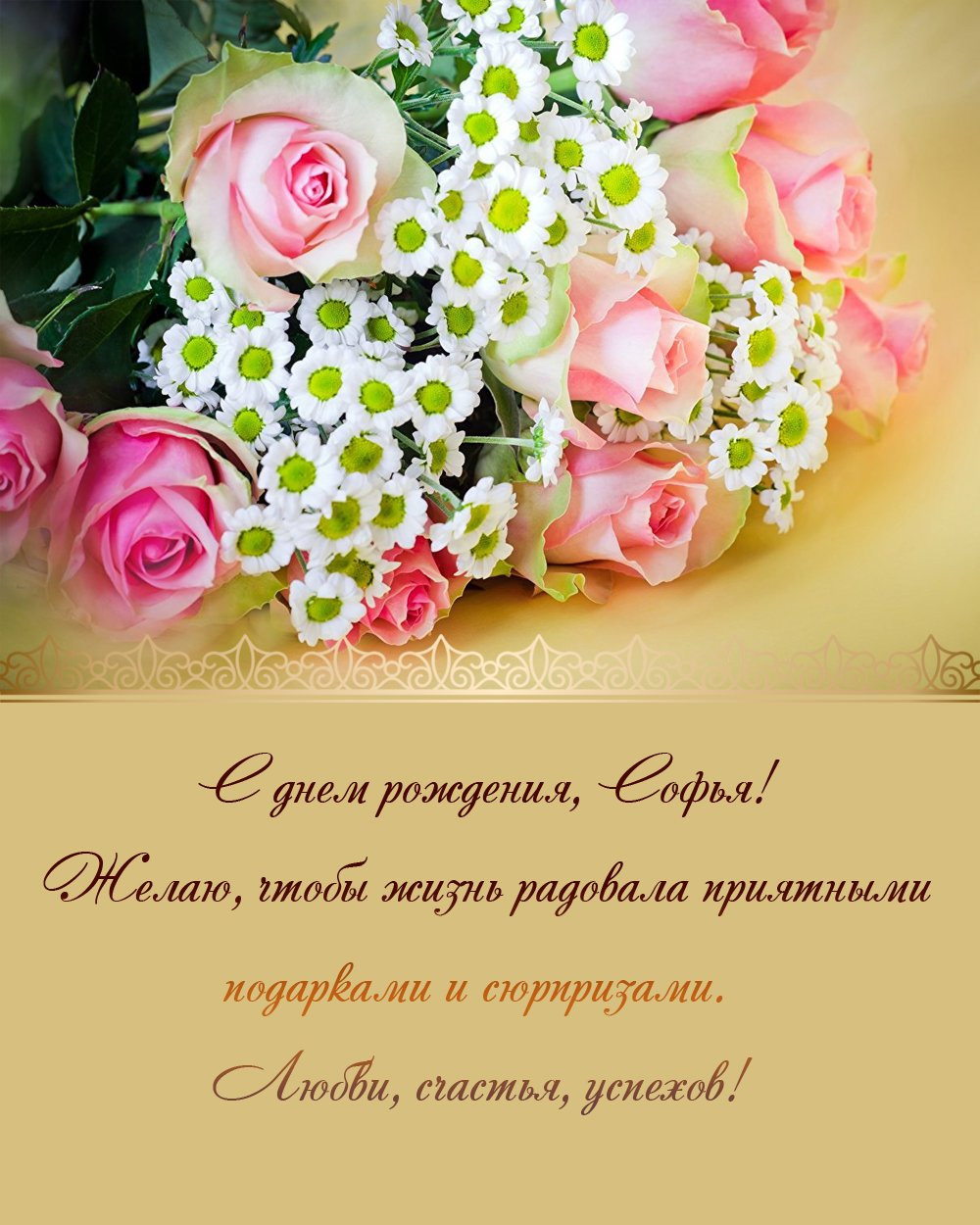 поздравления с днем рождения София