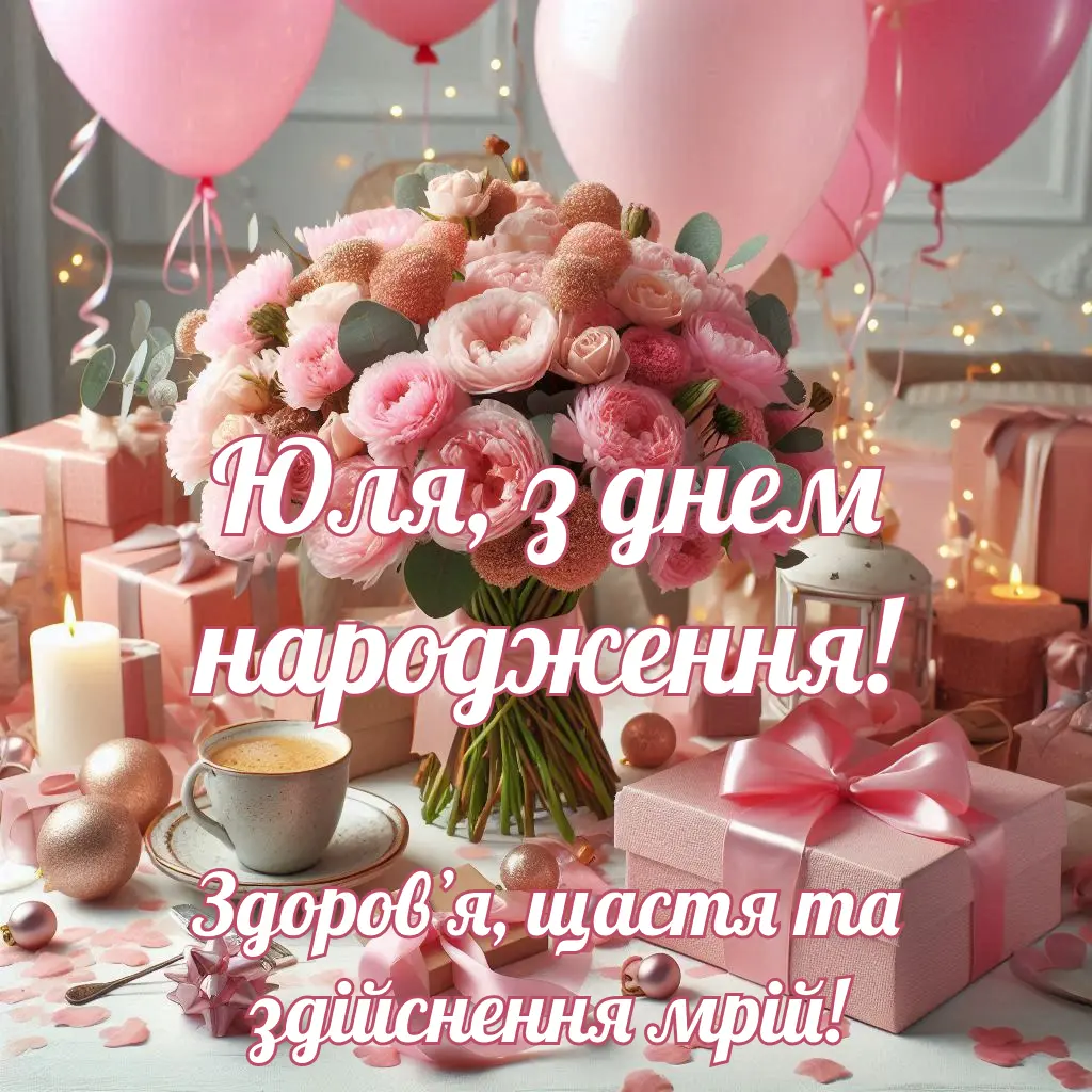 Незвичайні привітання з днем народження Юлія