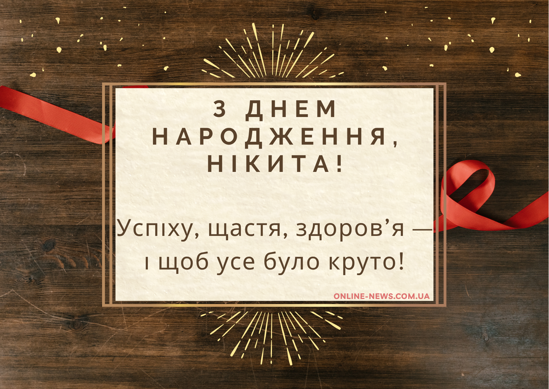 Короткі привітання з днем народження Нікіта