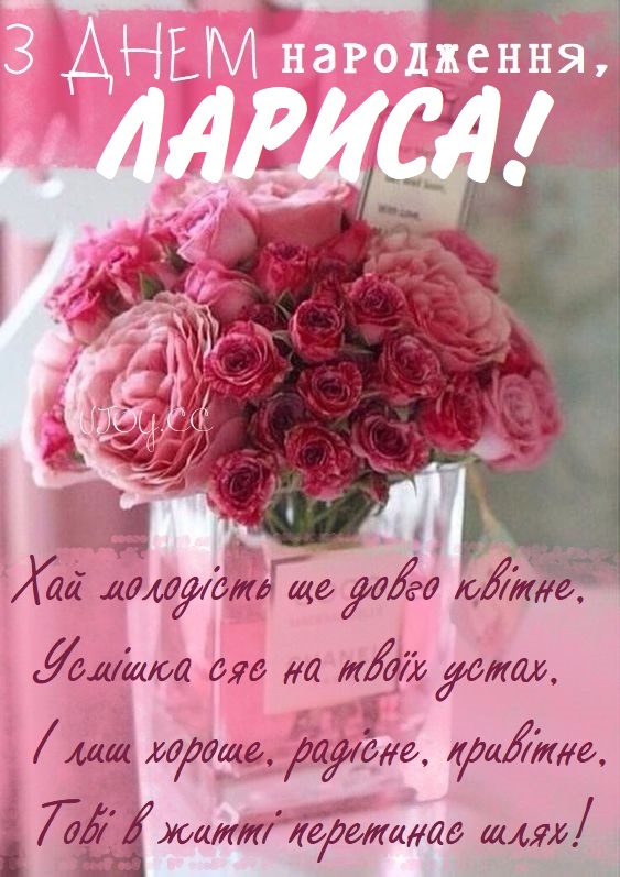 веселі привітання Ларисі з днем народження