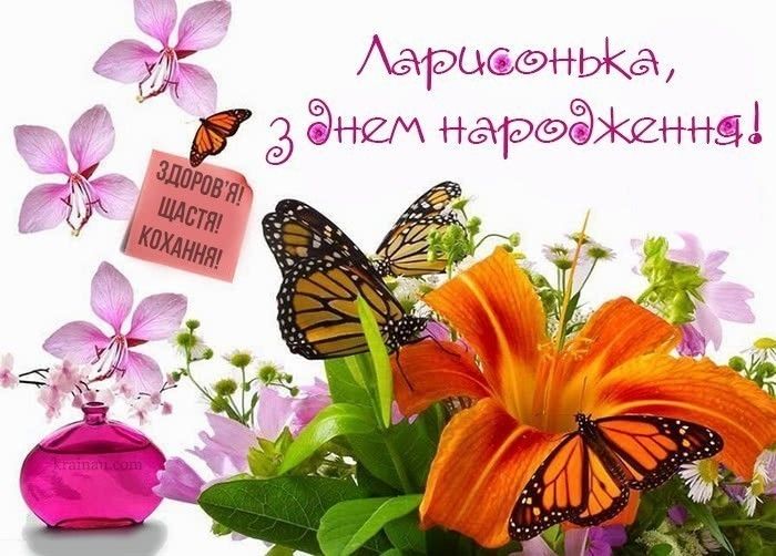 день народження Лариса привітання прикольні