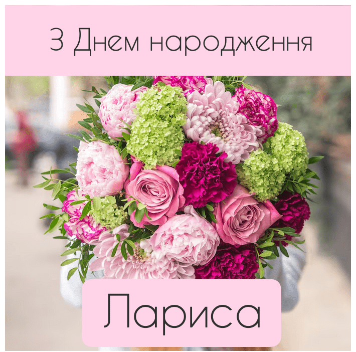 веселі привітання з днем народження Лариса